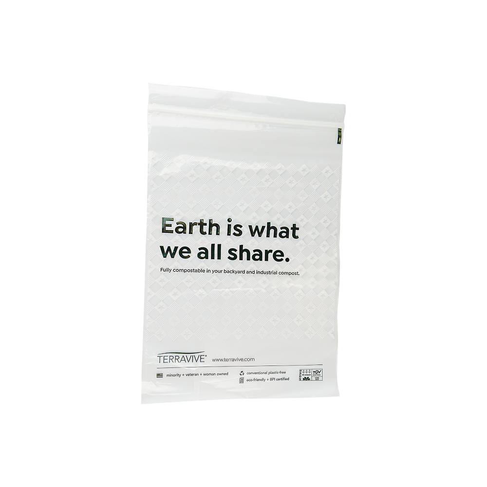 ASB-NB-15-PCU compostable resealable food storage bag