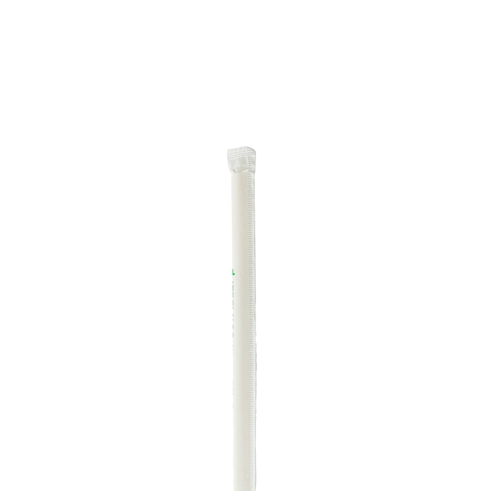 BS-TV-9-PWN compostable boba straw wrapped