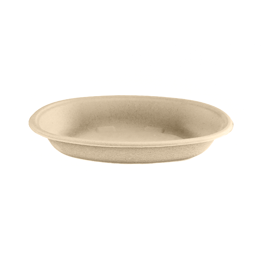 FOB-NB-32-BUN compostable oval fiber bowl