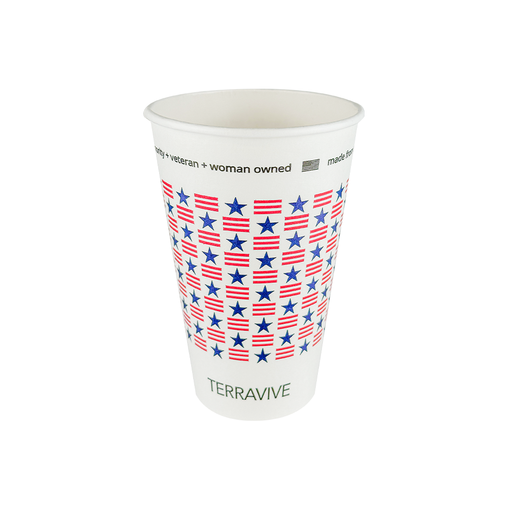 HCDW-TV-20-PUN compostable double wall hot cup