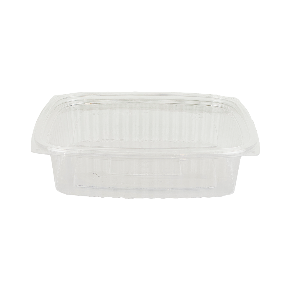 RCL-NB-24-PUN compostable rectangular deli container with lid